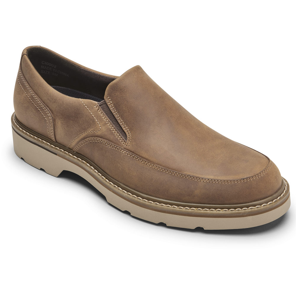 Slip-Ons Rockport Hombre Mexico - Charlee Waterproof Kaki - KICOW4890